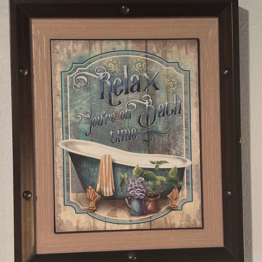 Vintage Bath Time Wall Art